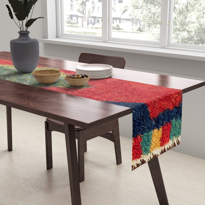 Luri Gabbeh Fars Southwest Persian Rug Print Table Runner Gallery Image 2