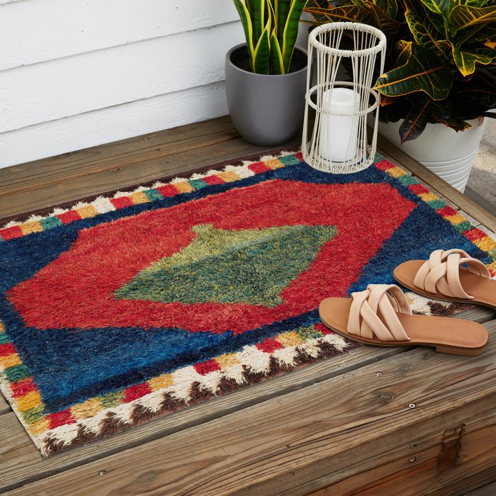 Luri Gabbeh Fars Southwest Persian Rug Print Outdoor Rug Gallery Image 2