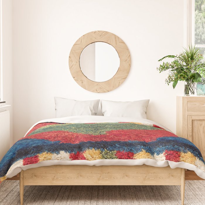 Luri Gabbeh Fars Southwest Persian Rug Print Duvet Cover Gallery Image 3