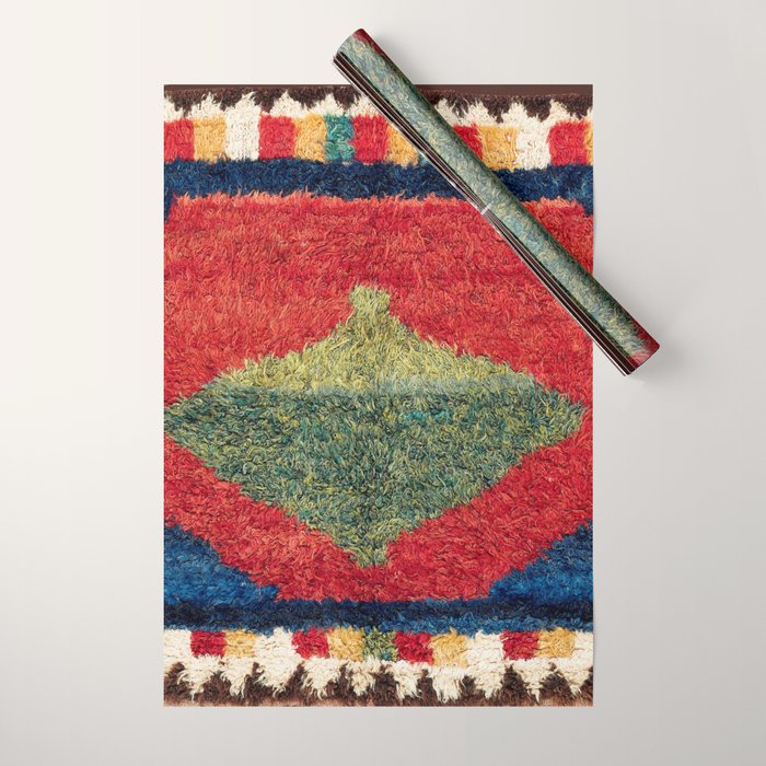 Luri Gabbeh Fars Southwest Persian Rug Print Wrapping Paper Gallery Image 1