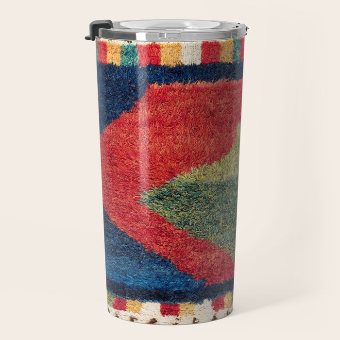 Luri Gabbeh Fars Southwest Persian Rug Print Travel Mug Gallery Image 3
