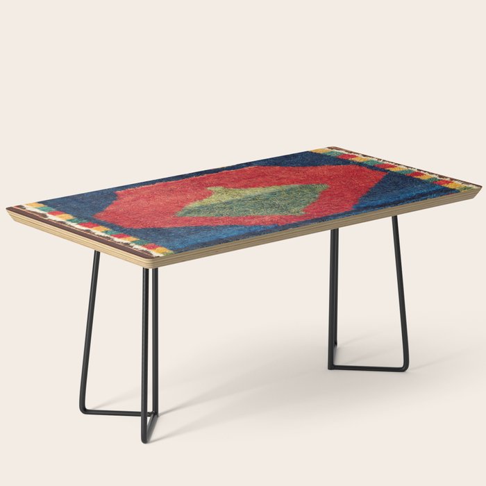 Luri Gabbeh Fars Southwest Persian Rug Print Coffee Table Gallery Image 1