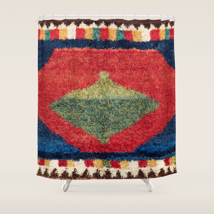 Luri Gabbeh Fars Southwest Persian Rug Print Shower Curtain Gallery Image 1