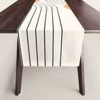 Mid Century Modern Geometric 61 (Rainbow and Sun Abstraction) Table Runner Gallery Image 1