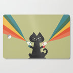 Ray gun cat Cutting Board Gallery Image 1