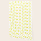 Patterned Geometric Shapes CLVII White and Bright Yellow Wallpaper Gallery Image 2