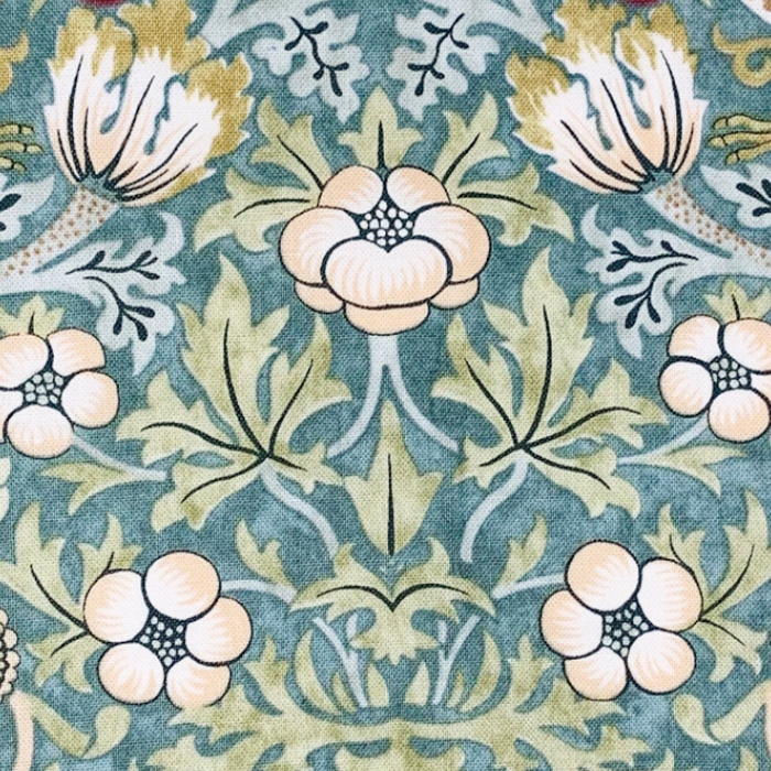 William Morris Strawberry Thief Detail Aqua Blue Turquoise Coffee Mug Gallery Image 2