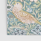 William Morris Strawberry Thief Detail Aqua Blue Turquoise Poster Gallery Image 3