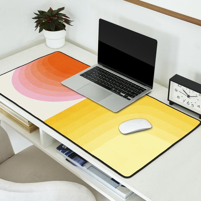 abstract gradient Desk Mat Gallery Image 2