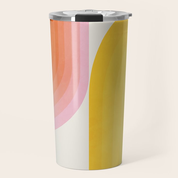 abstract gradient Travel Mug Gallery Image 1