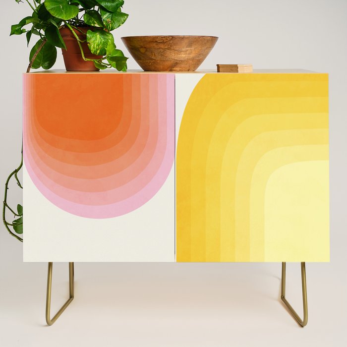 abstract gradient Credenza Gallery Image 1