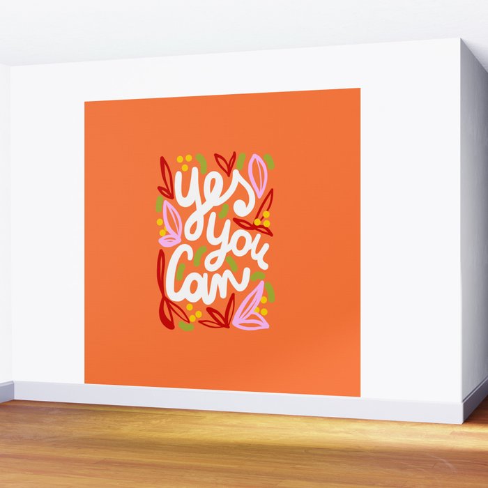 Yes You Can #motivational Wall Mural Gallery Image 2