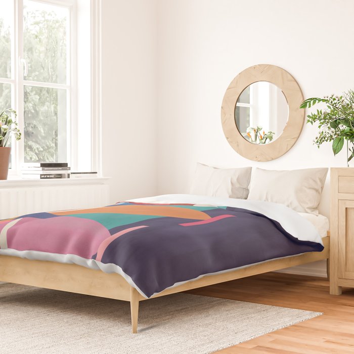 Colorful Abstract Fish Duvet Cover Gallery Image 2
