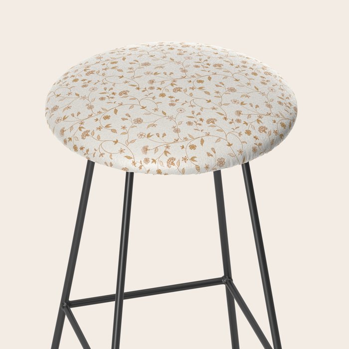 Tiny Chintz Floral - Ivory Pink Stool Gallery Image 2