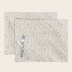 Tiny Chintz Floral - Ivory Pink Placemat Gallery Image 1