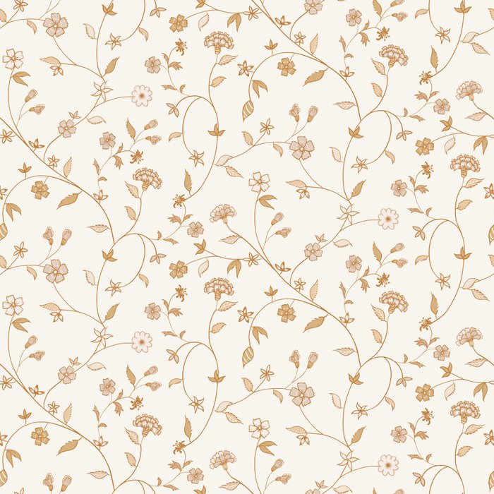 Tiny Chintz Floral - Ivory Pink Coffee Mug Gallery Image 2