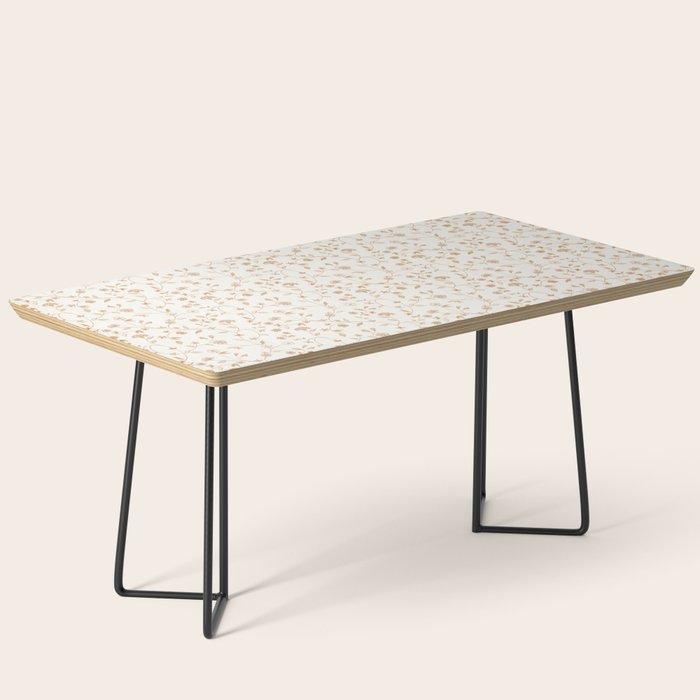 Tiny Chintz Floral - Ivory Pink Coffee Table Gallery Image 1
