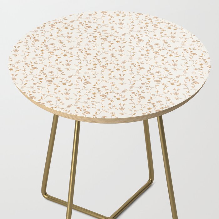Tiny Chintz Floral - Ivory Pink Side Table Gallery Image 2