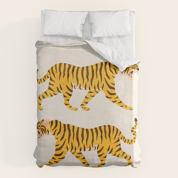 Fierce: Golden Tiger Edition Duvet Cover Gallery Image 6