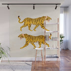 Fierce: Golden Tiger Edition Wall Mural Gallery Image 1