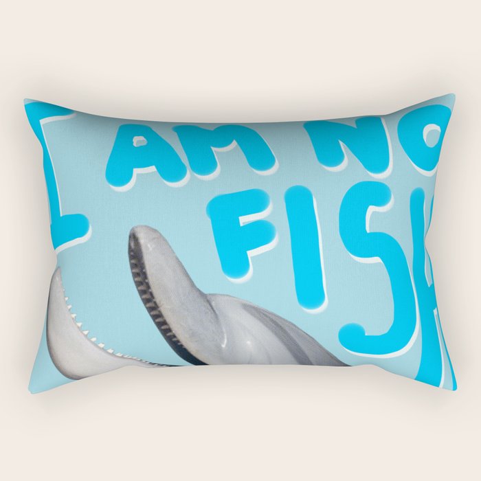 I am no fish Rectangular Pillow Gallery Image 2