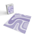 Copacetic Retro Abstract in Light Lavender Purple  Jigsaw Puzzle Gallery Image 2