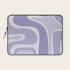 Copacetic Retro Abstract in Light Lavender Purple  Laptop Sleeve Gallery Image 1