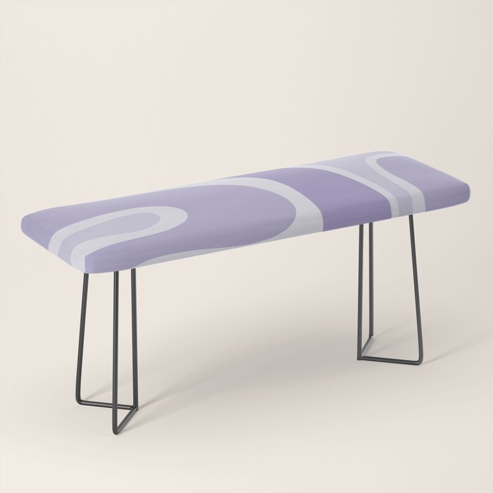 Copacetic Retro Abstract in Light Lavender Purple  Bench Gallery Image 1