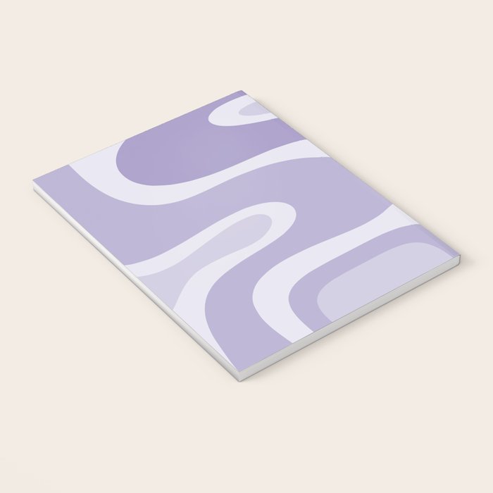 Copacetic Retro Abstract in Light Lavender Purple  Notebook Gallery Image 3