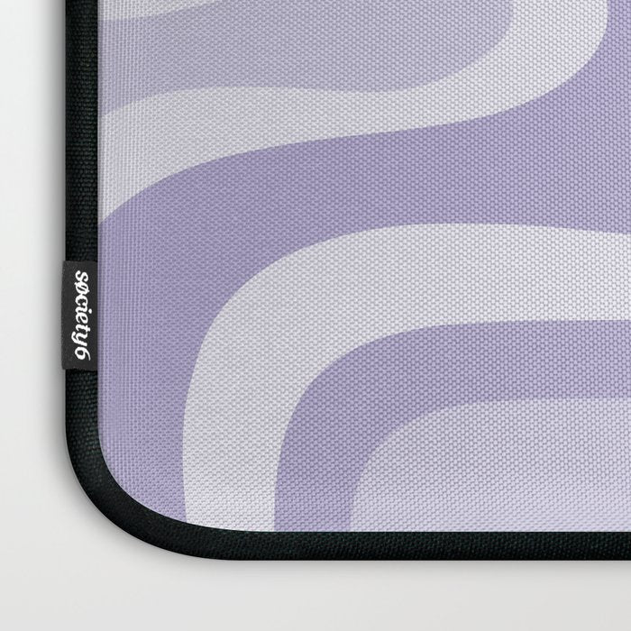 Copacetic Retro Abstract in Light Lavender Purple  Laptop Sleeve Gallery Image 3