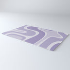 Copacetic Retro Abstract in Light Lavender Purple  Rug Gallery Image 3