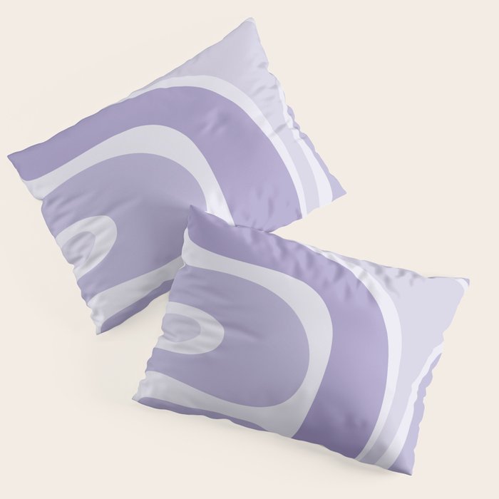 Copacetic Retro Abstract in Light Lavender Purple  Pillow Sham Gallery Image 3