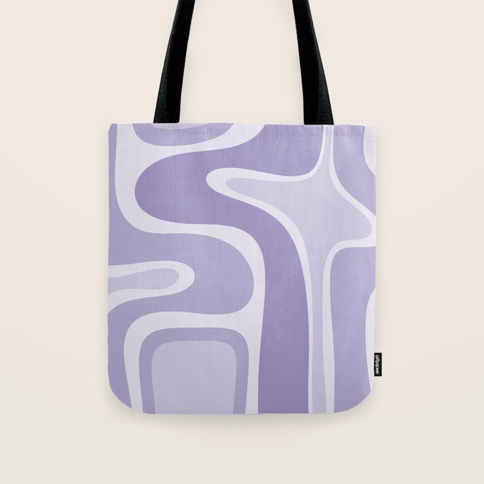 Copacetic Retro Abstract in Light Lavender Purple  Tote Bag Gallery Image 1