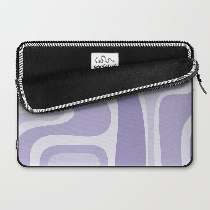 Copacetic Retro Abstract in Light Lavender Purple  Laptop Sleeve Gallery Image 2