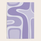 Copacetic Retro Abstract in Light Lavender Purple  Poster Gallery Image 4