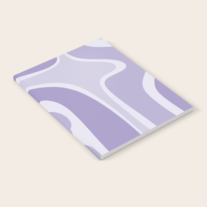 Copacetic Retro Abstract in Light Lavender Purple  Notebook Gallery Image 1