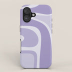 Copacetic Retro Abstract in Light Lavender Purple  iPhone Case Gallery Image 1