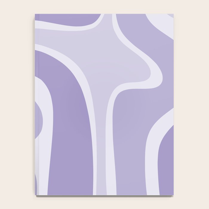 Copacetic Retro Abstract in Light Lavender Purple  Notebook Gallery Image 4