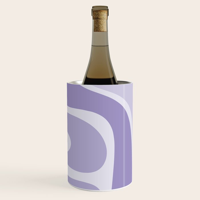 Copacetic Retro Abstract in Light Lavender Purple  Wine Chiller Gallery Image 1