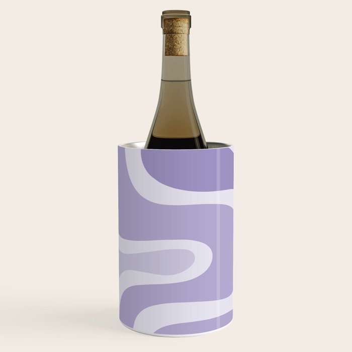 Copacetic Retro Abstract in Light Lavender Purple  Wine Chiller Gallery Image 2