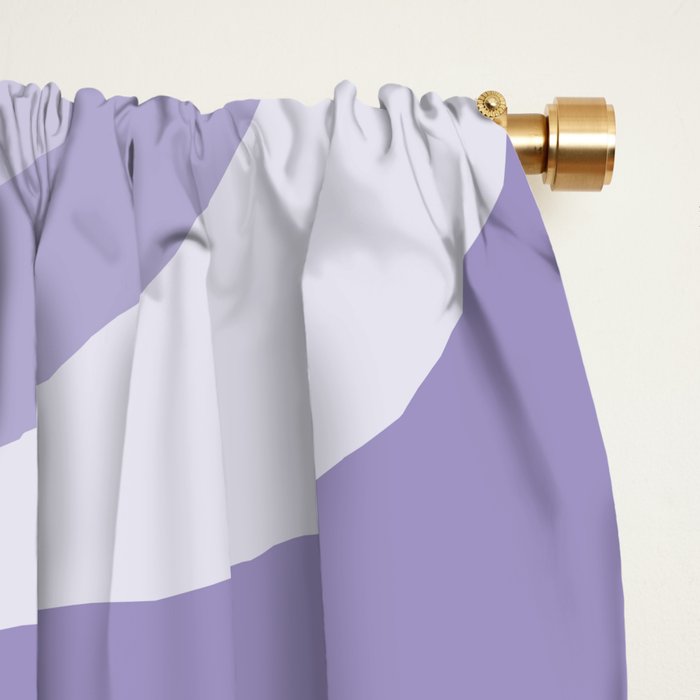 Copacetic Retro Abstract in Light Lavender Purple  Window Curtain Gallery Image 2
