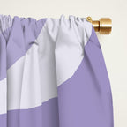 Copacetic Retro Abstract in Light Lavender Purple  Window Curtain Gallery Image 2