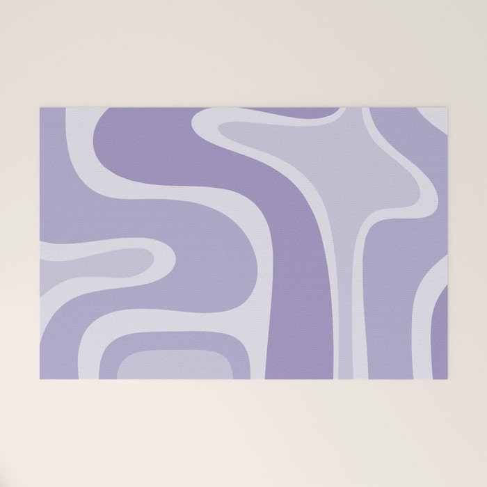Copacetic Retro Abstract in Light Lavender Purple  Welcome Mat Gallery Image 1