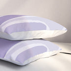 Copacetic Retro Abstract in Light Lavender Purple  Pillow Sham Gallery Image 3