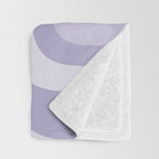 Copacetic Retro Abstract in Light Lavender Purple  Throw Blanket Gallery Image 3