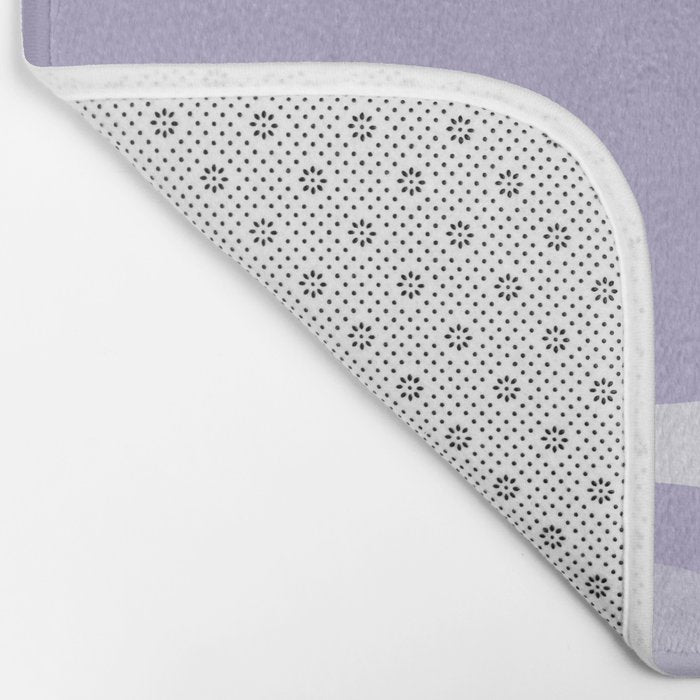 Copacetic Retro Abstract in Light Lavender Purple  Bath Mat Gallery Image 2