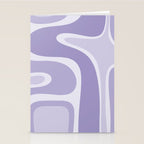 Copacetic Retro Abstract in Light Lavender Purple  Stationery Card Gallery Image 2