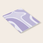Copacetic Retro Abstract in Light Lavender Purple  Notebook Gallery Image 2