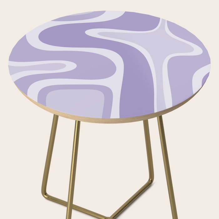 Copacetic Retro Abstract in Light Lavender Purple  Side Table Gallery Image 2