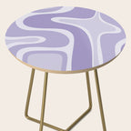 Copacetic Retro Abstract in Light Lavender Purple  Side Table Gallery Image 2